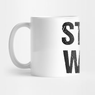 Stop War (black letters) Mug